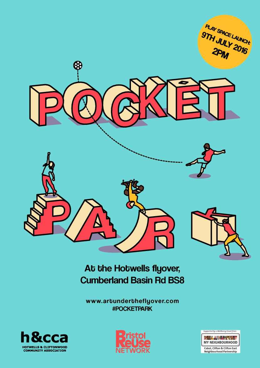 Pocket Park Launch poster